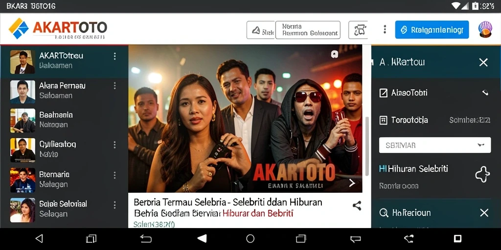 Tampilan antarmuka AKARTOTO yang menarik dan informatif.
