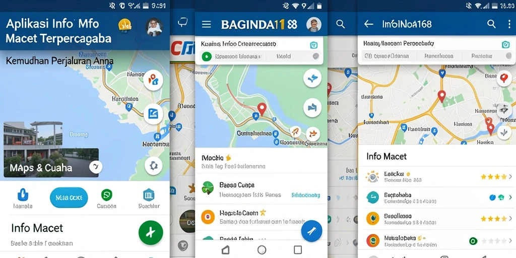 Antarmuka aplikasi BAGINDA168 menampilkan informasi lalu lintas terkini.