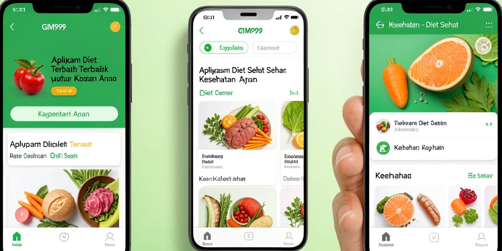 Antarmuka GIM999 yang menarik dan mudah digunakan untuk diet sehat.