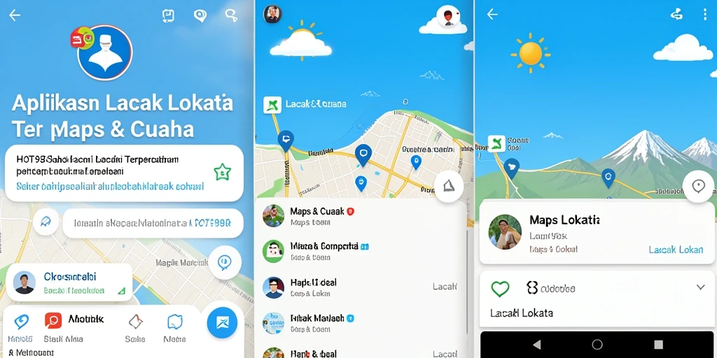Antarmuka utama HOT985 menampilkan opsi pelacakan lokasi yang jelas.
