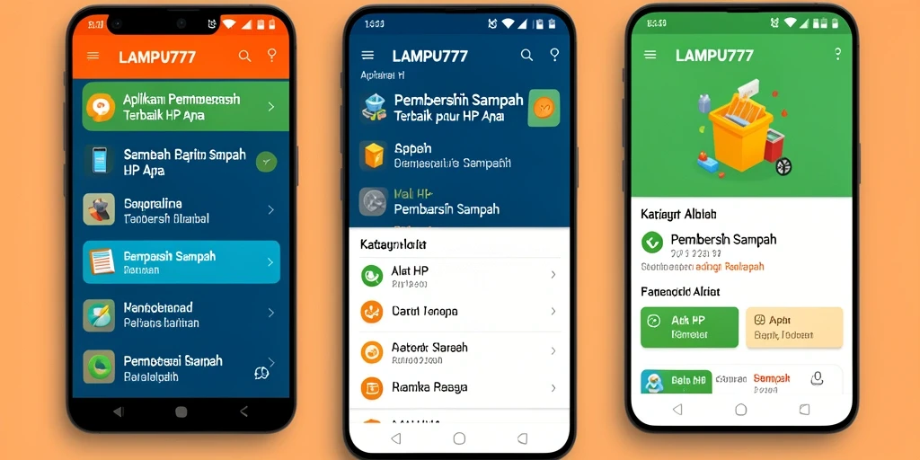 Antarmuka intuitif LAMPU777 untuk pembersihan sampah yang efektif.