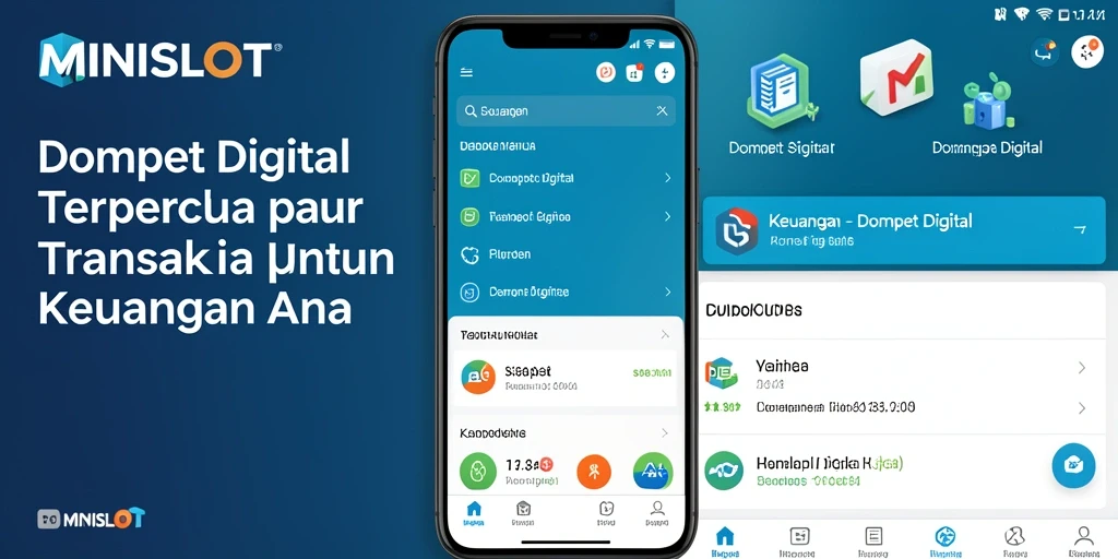 Antarmuka aplikasi MINISLOT yang memudahkan pengguna dalam transaksi keuangan.