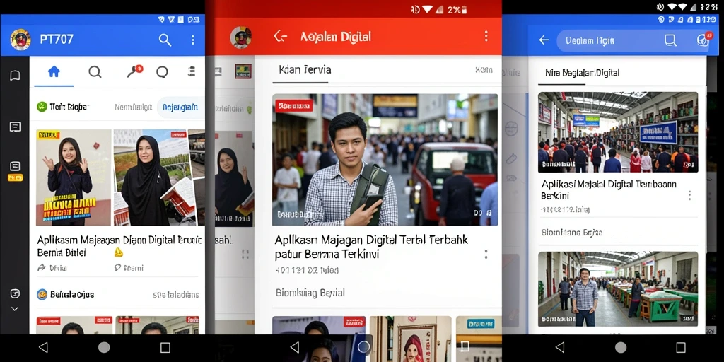 Tampilan antarmuka PT707 yang menarik dan informatif.