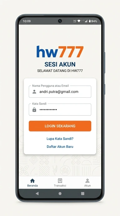 Panduan Masuk Akun hw777 untuk Pengguna Android